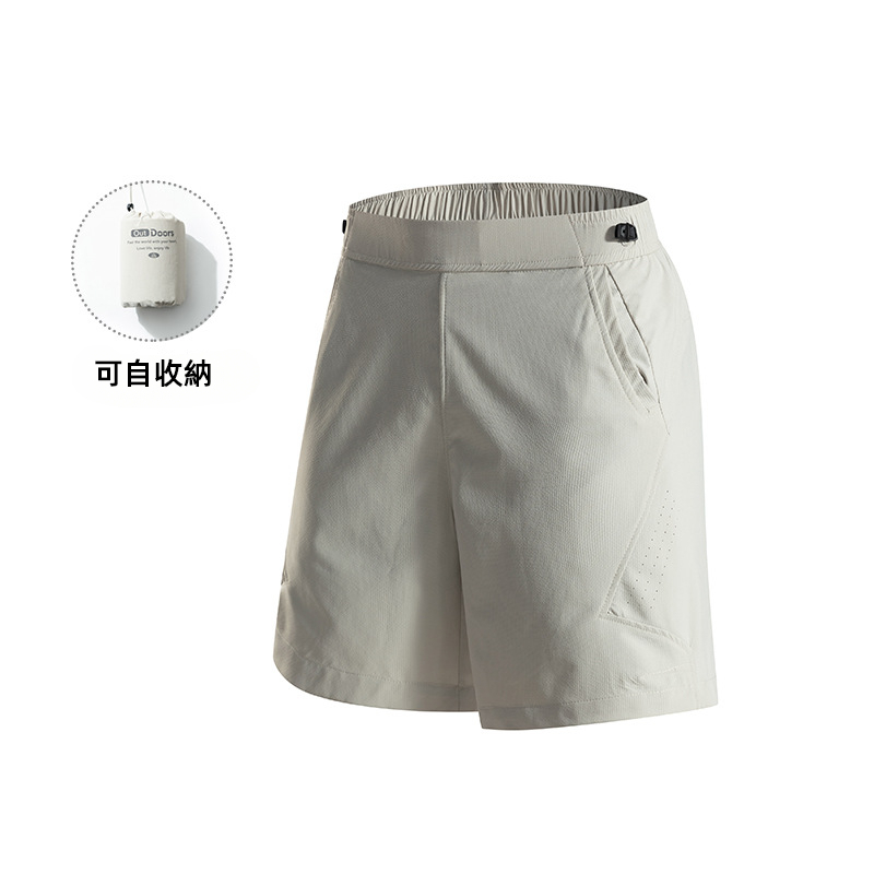 潮牌戶外短褲男夏季百搭休閒運動寬鬆輕薄五分褲可收納短褲