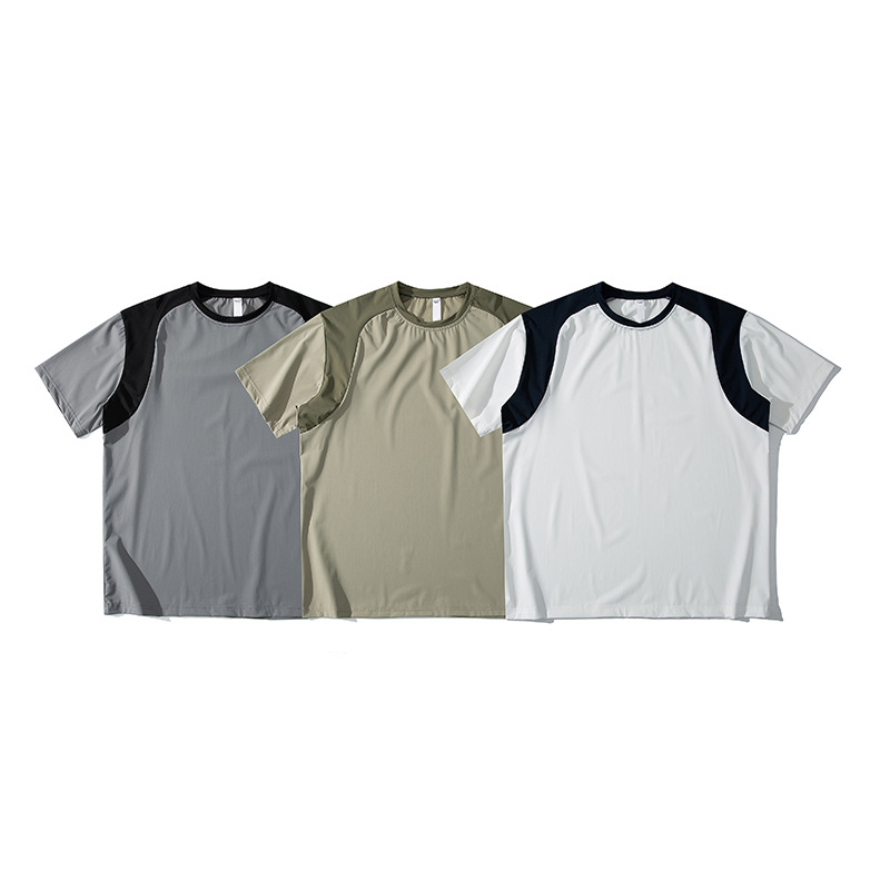 潮牌夏季T恤男UPF50+百搭休閒防紫外線速幹輕薄透氣情侶短袖