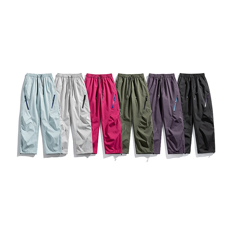 潮牌戶外三合一加厚羽絨衝鋒褲男女款防風保暖直筒工裝褲