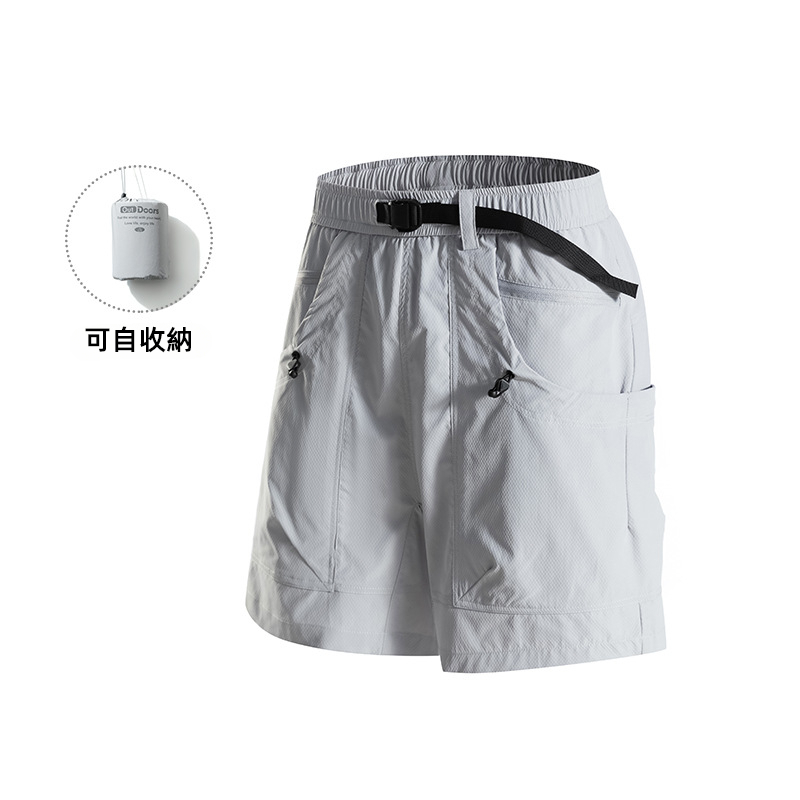 潮牌戶外男短褲夏季山系百搭休閒輕薄透氣寬鬆可收納五分褲