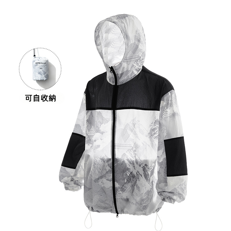 潮牌山系戶外運動防曬衣防紫外線UPF100輕薄涼感連帽皮膚衣