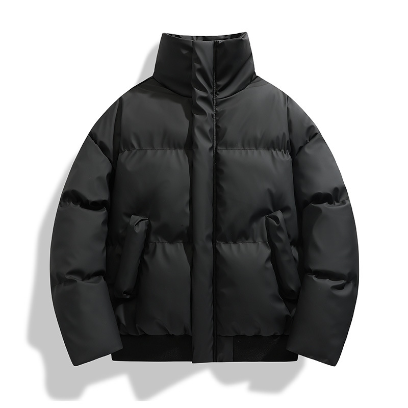 潮牌秋冬美式加厚夾克棉服男立領保暖麪包服高街痞帥皮棉衣