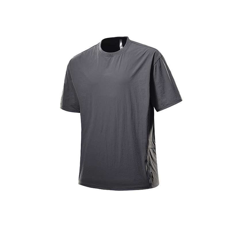 IZEXX潮牌戶外短袖男UPF50 山系夏季速乾百搭休閒輕薄透氣情侶T恤