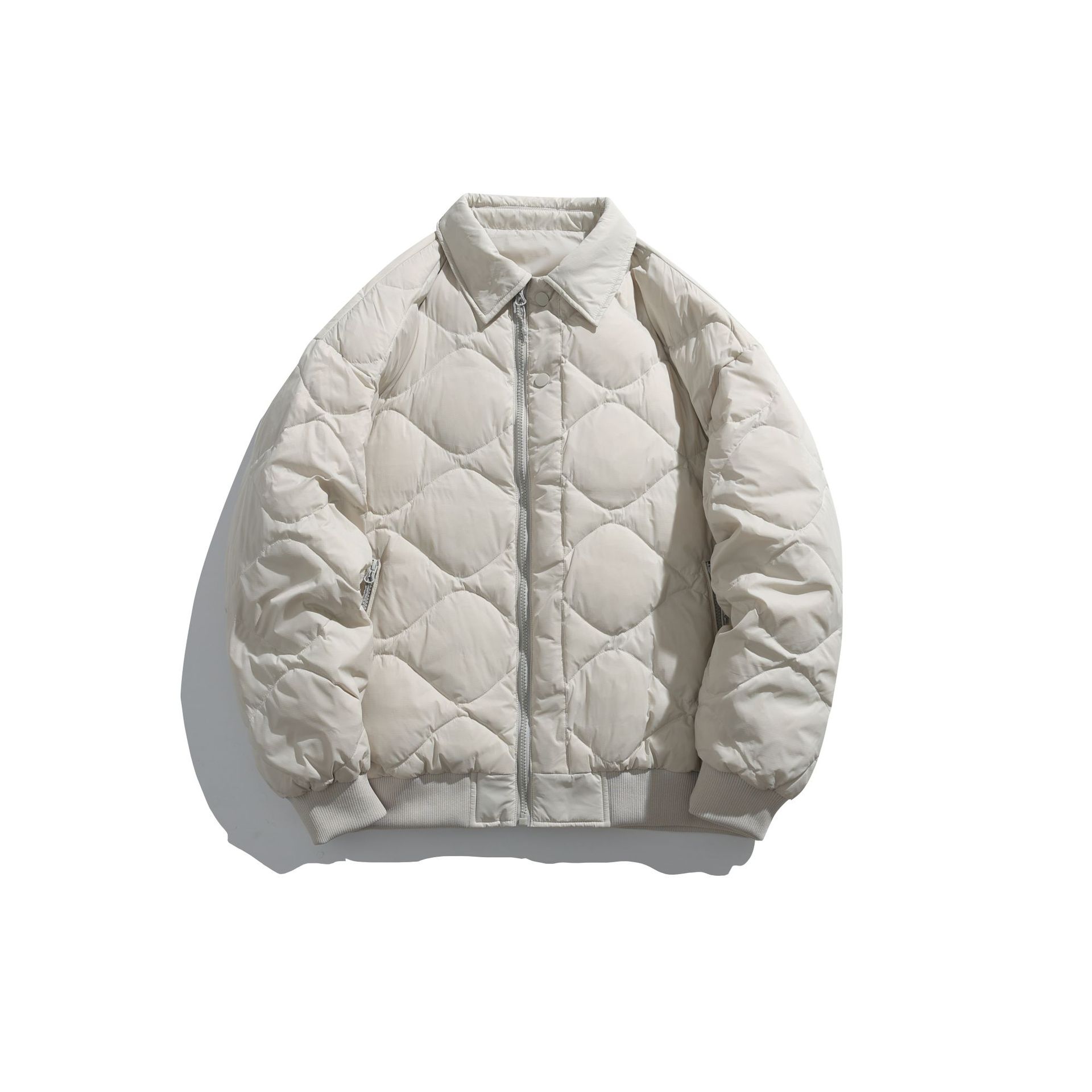 潮牌戶外葫蘆紋輕薄90白鴨絨羽絨服男女款防水保暖上衣外套