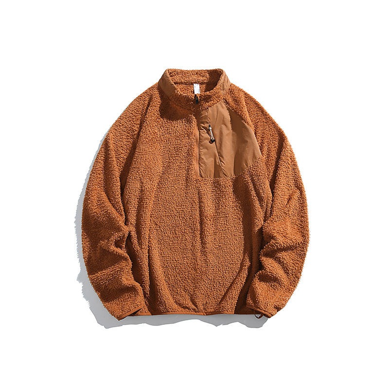 潮牌戶外長袖衛衣男女保暖抗菌恆溫百搭立領純色情侶半高領