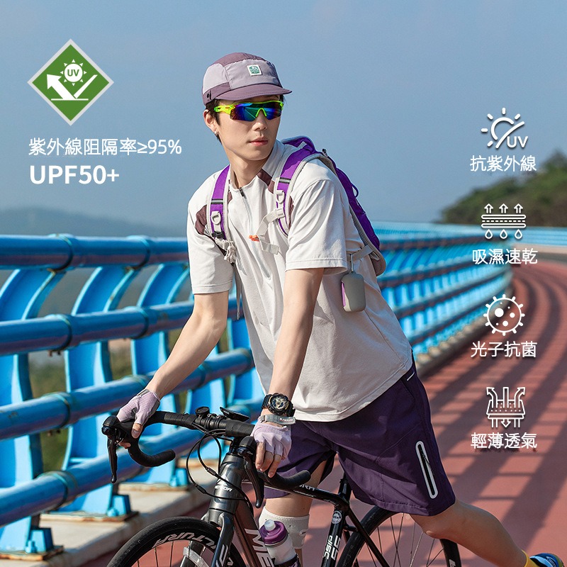 潮牌夏季城市通勤休閒T恤短袖男戶外運動潮牌情侶款寬鬆上衣