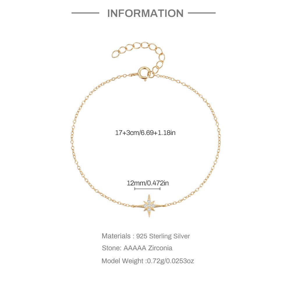925 sterling silver octagonal zircon bracelet