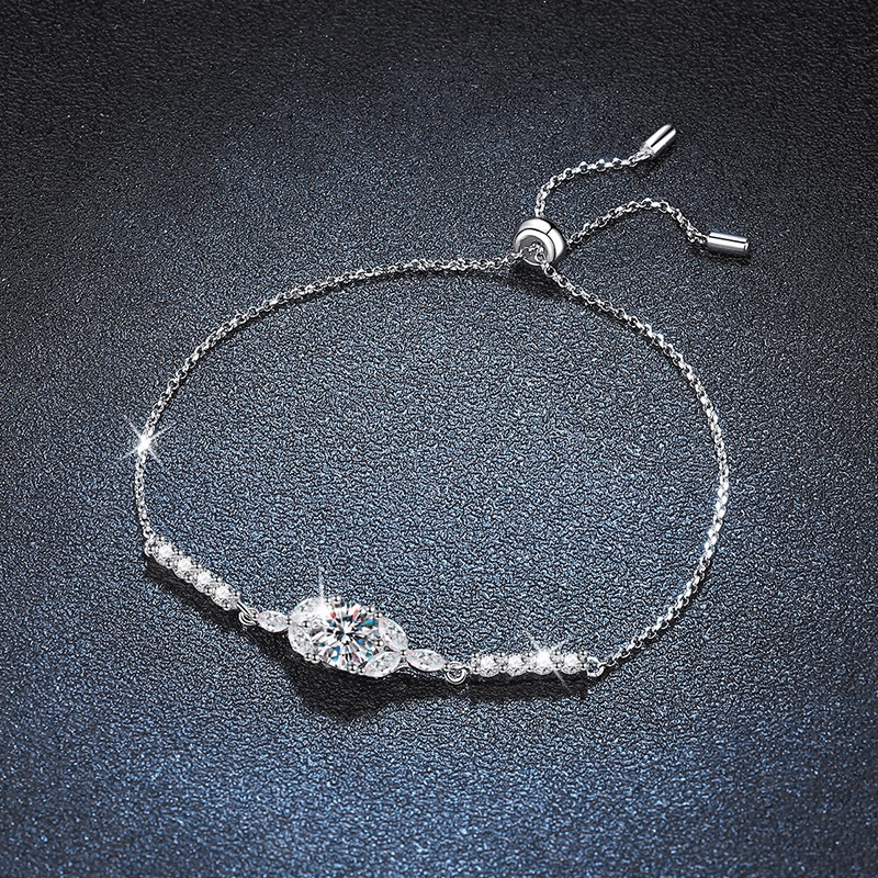925 Sterling Silver Moissanite Bracelet