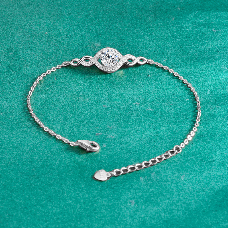 S925 Sterling Silver "Angel's Tear" Moissanite Bracele