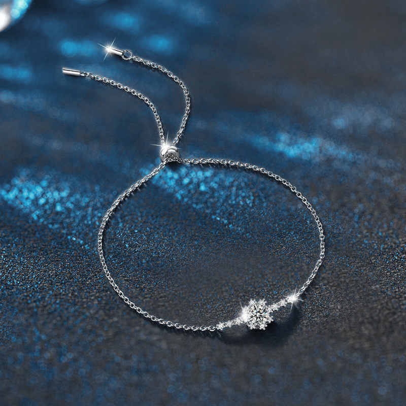 925 Sterling Silver Moissanite Bracelet