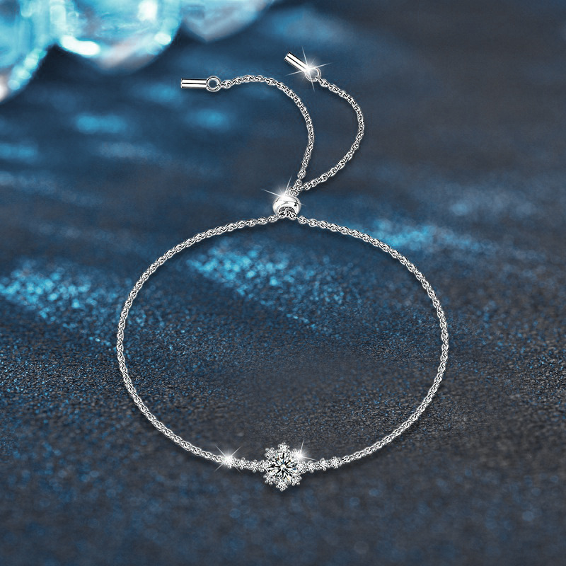 925 Sterling Silver Moissanite Bracelet