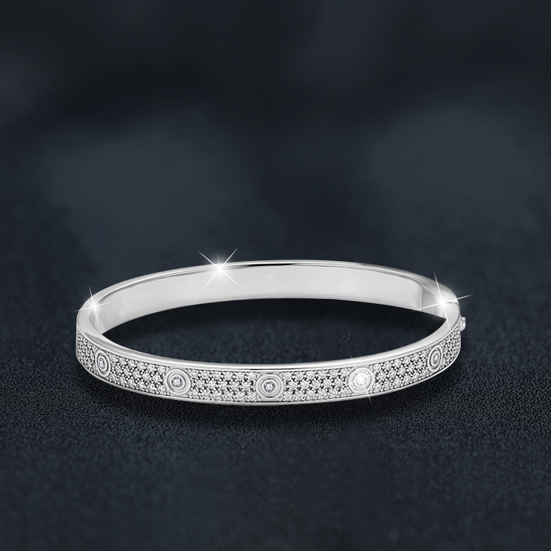 S925 silver moissanite starry bracelet