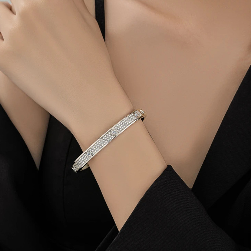 S925 silver moissanite starry bracelet