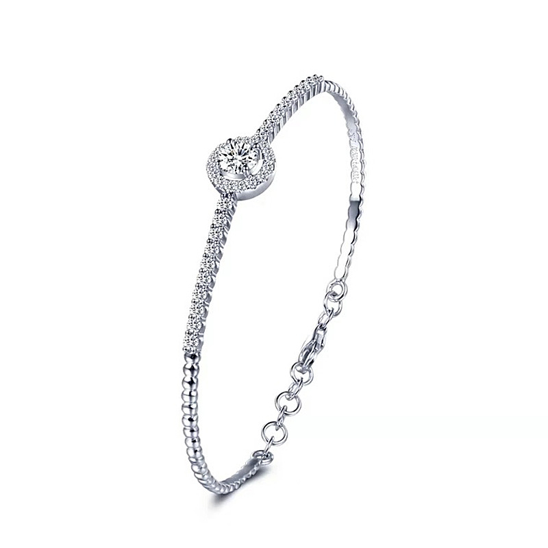 925 Sterling Silver Moissanite Bracelet