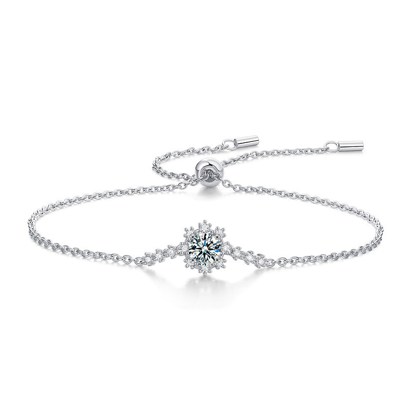 925 Sterling Silver Moissanite Bracelet