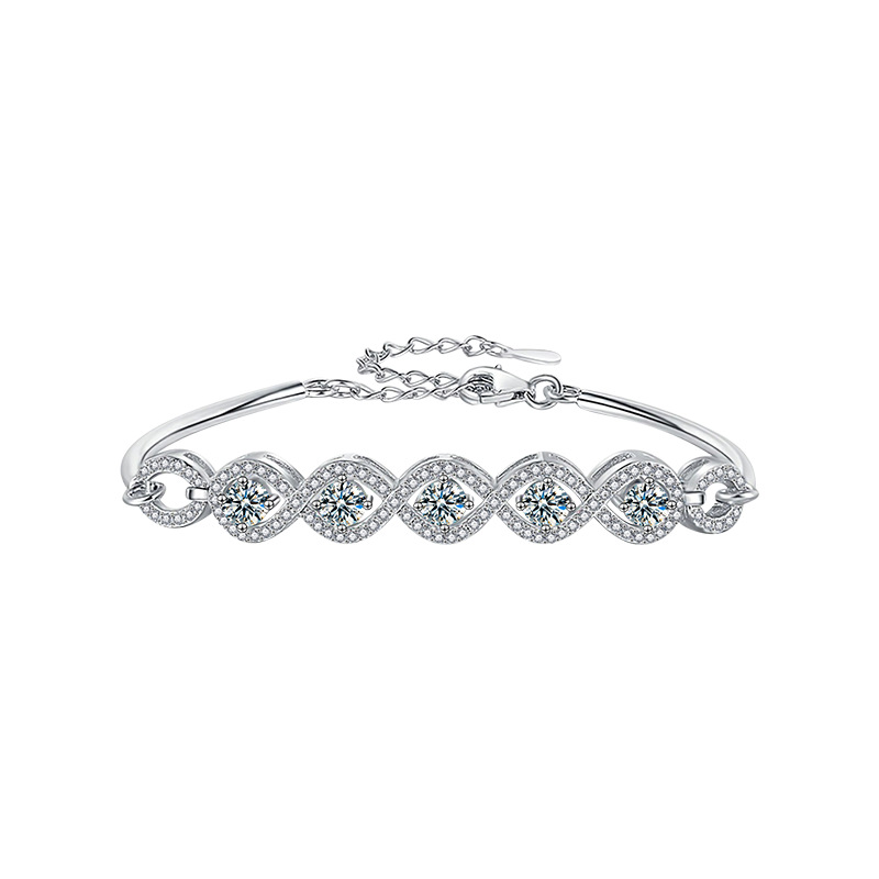 S925 Sterling Silver Moissanite Bracelet