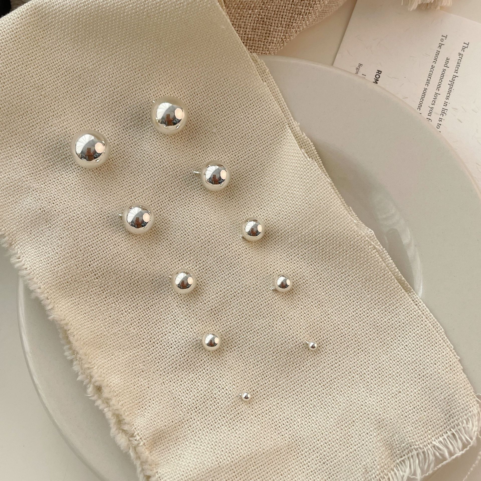 925 sterling silver earrings - silvery