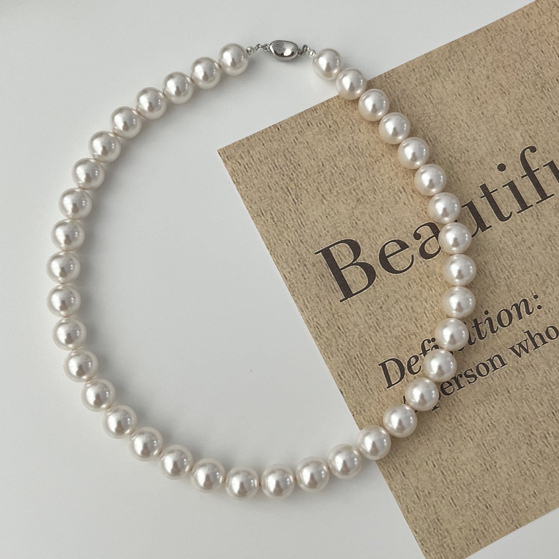 925 sterling silver pearl necklace
