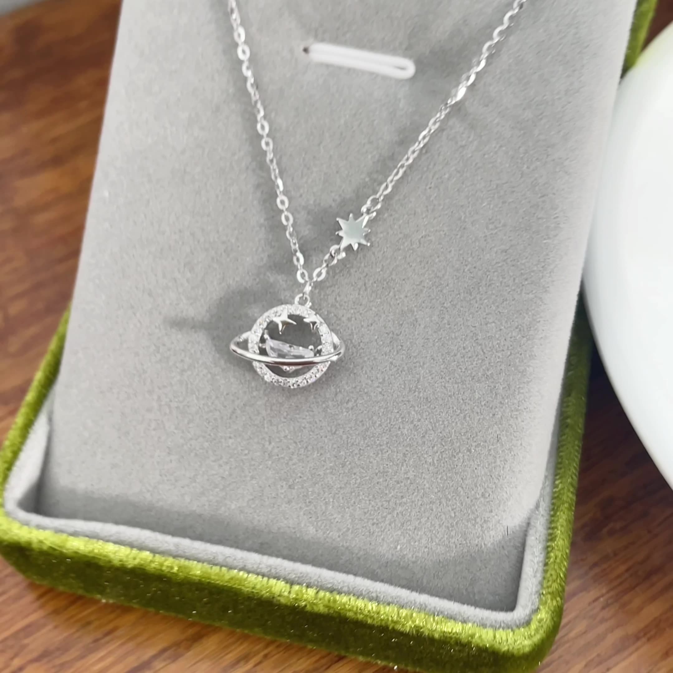 Planet Necklace - Silver