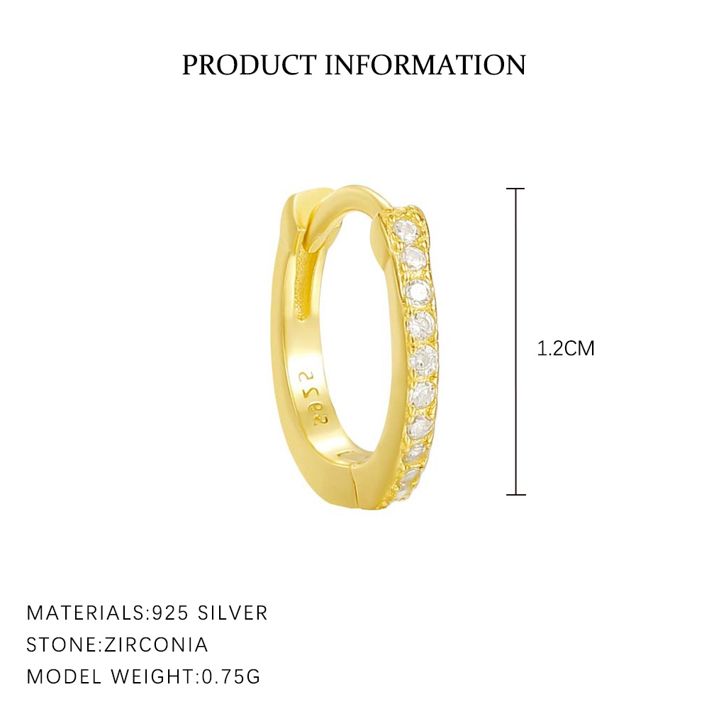 S925 Sterling Silver Earrings Set with Zirconia