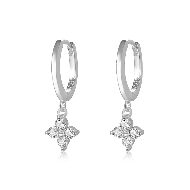 S925 Sterling Silver Earrings Set with Zirconia
