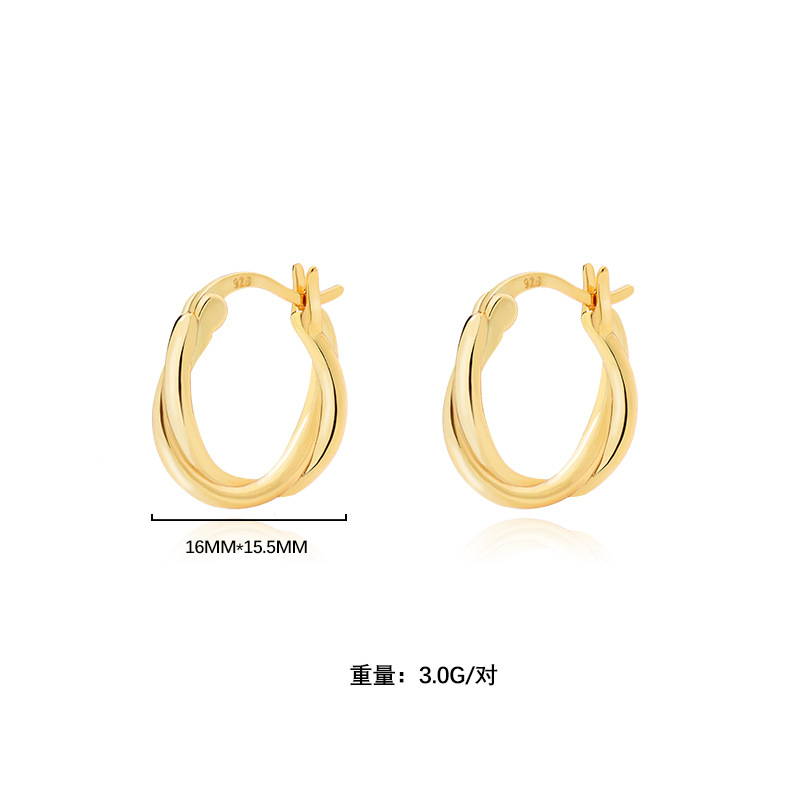 925 Sterling Silver Hoop Earrings