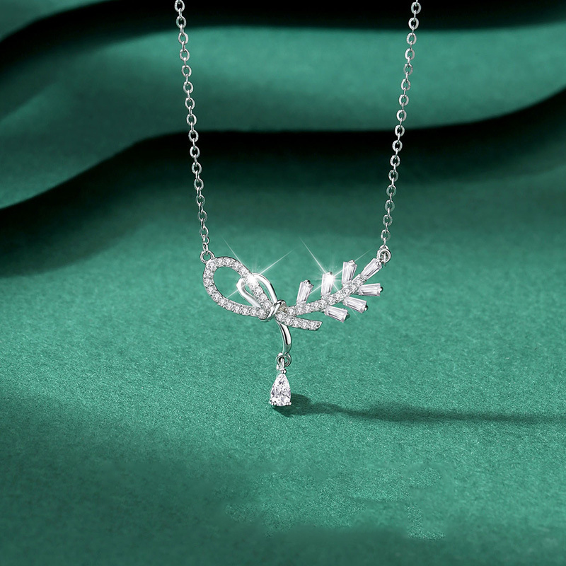 925 sterling silver necklace - silvery