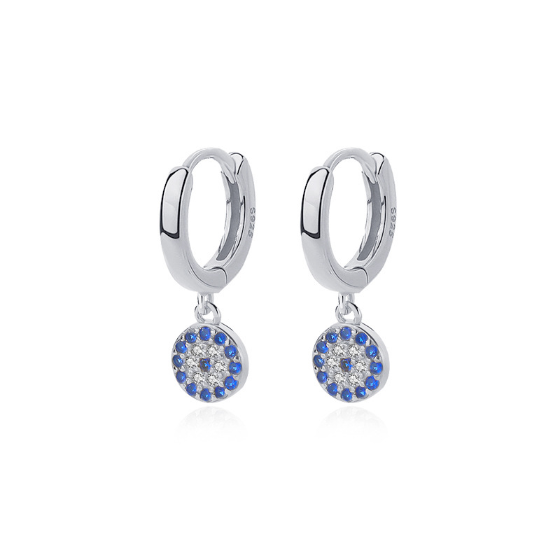 925 Sterling Silver Micro-Pave Zircon Huggie Earrings
