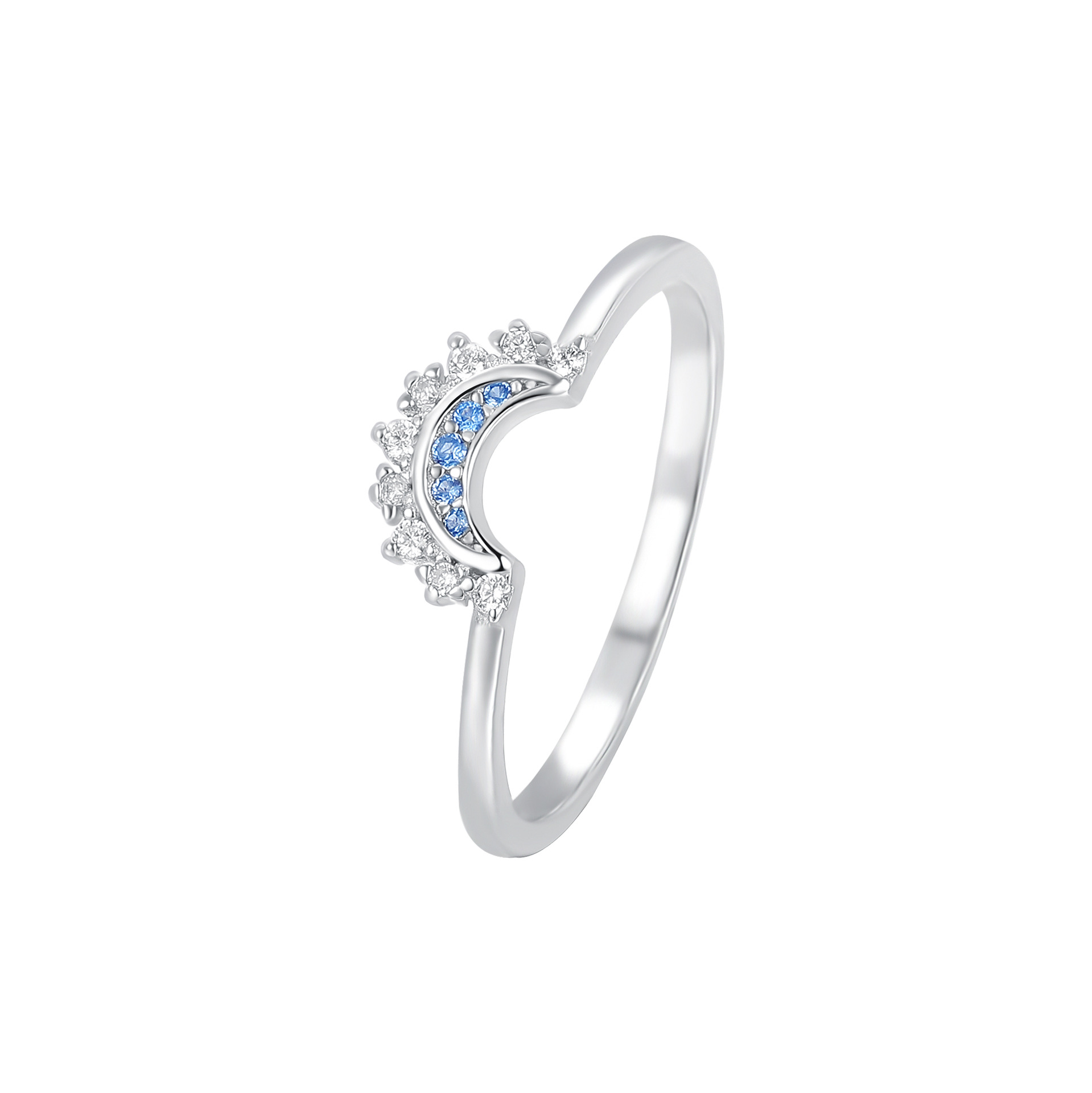 S925 Sterling Silver Micro-Pave Zircon Ring