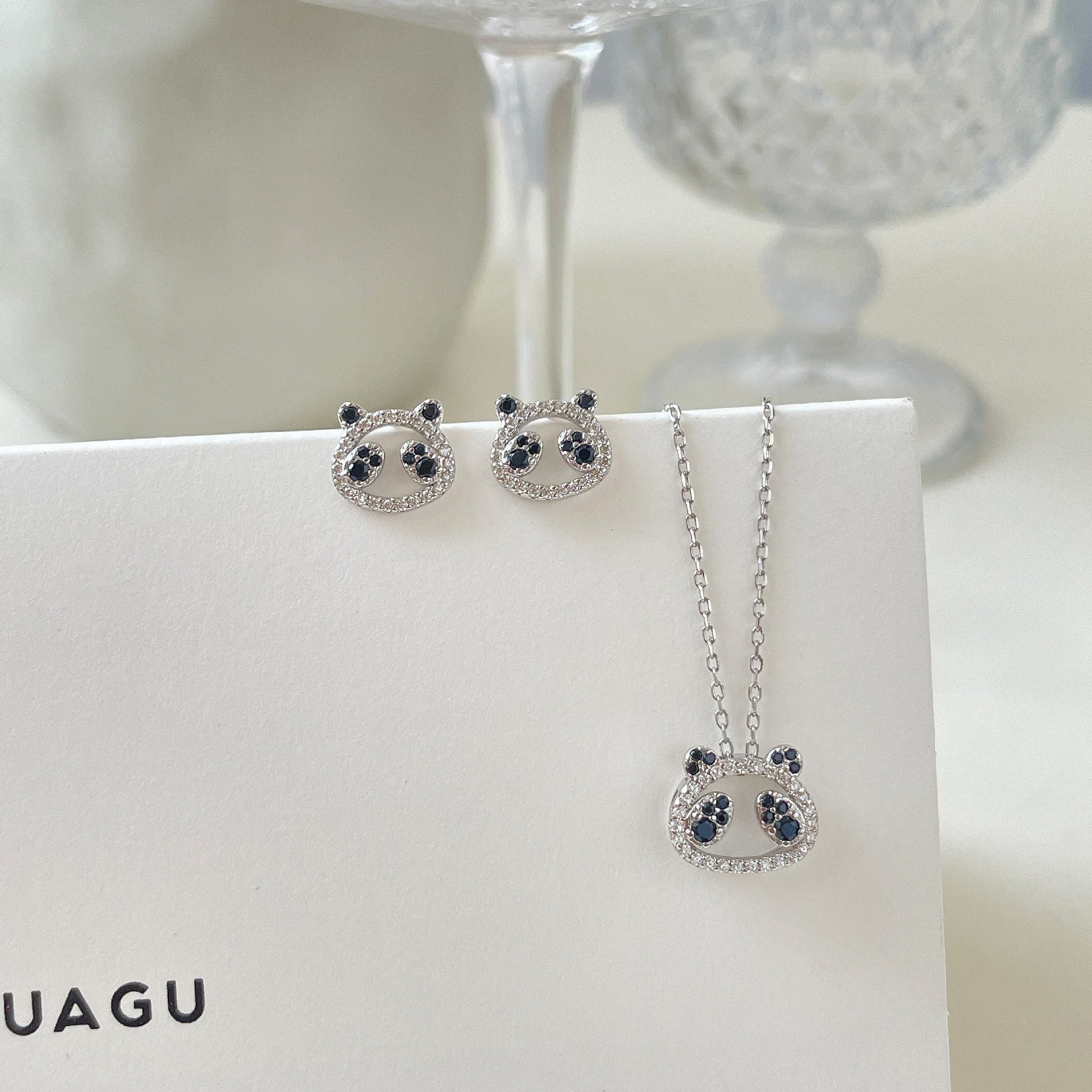 925 sterling silver panda necklace
