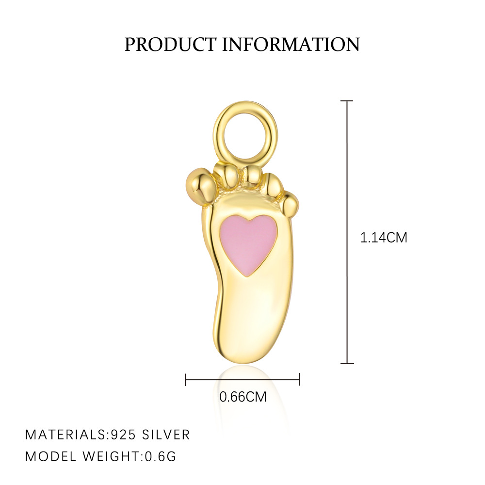 S925 Sterling Silver Epoxy Pendant