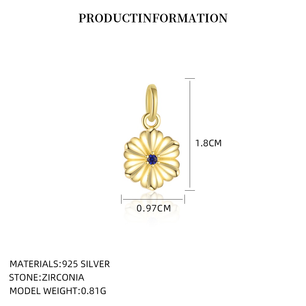 S925 Sterling Silver Pendant Set with Multi-colored Cubic Zirconia