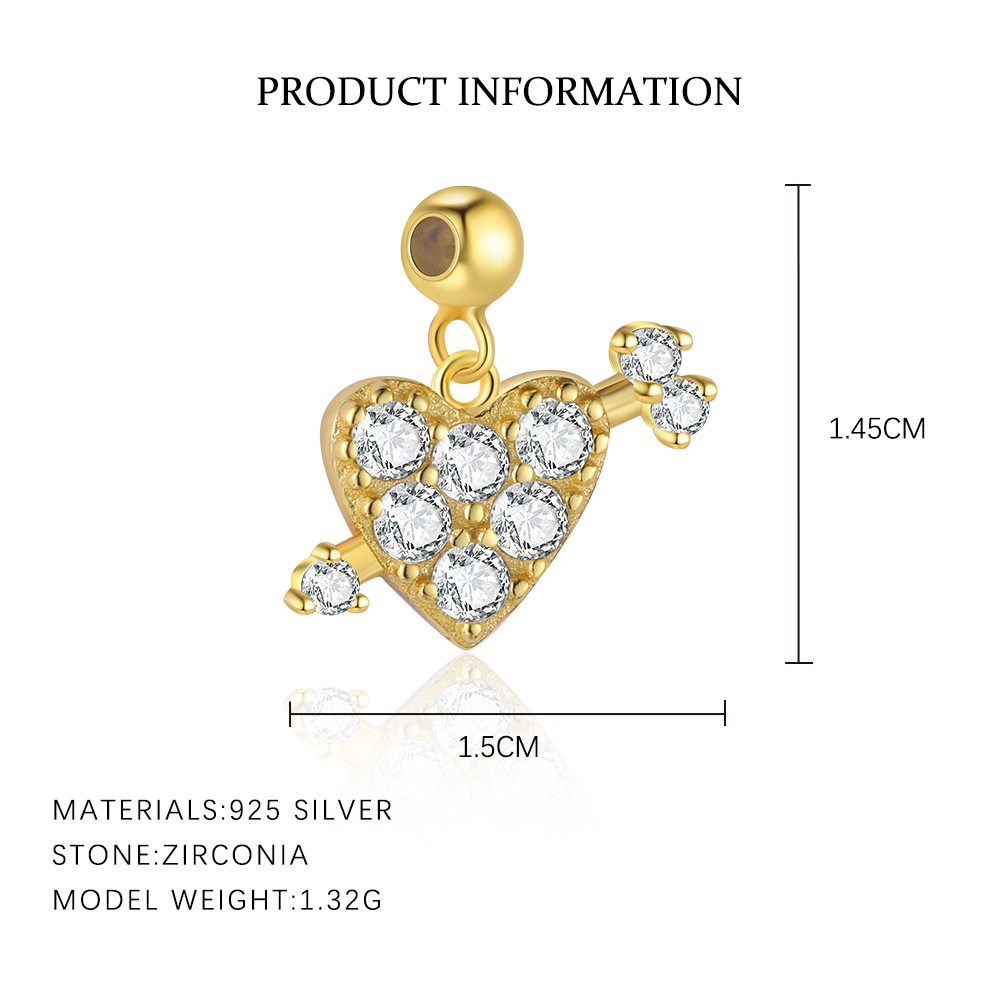 S925 Sterling Silver Zircon Pendant