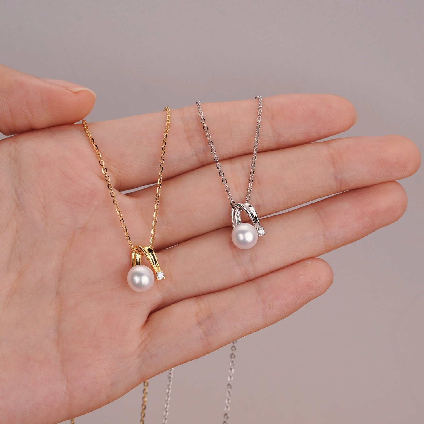 925 sterling silver freshwater pearl pendant necklace