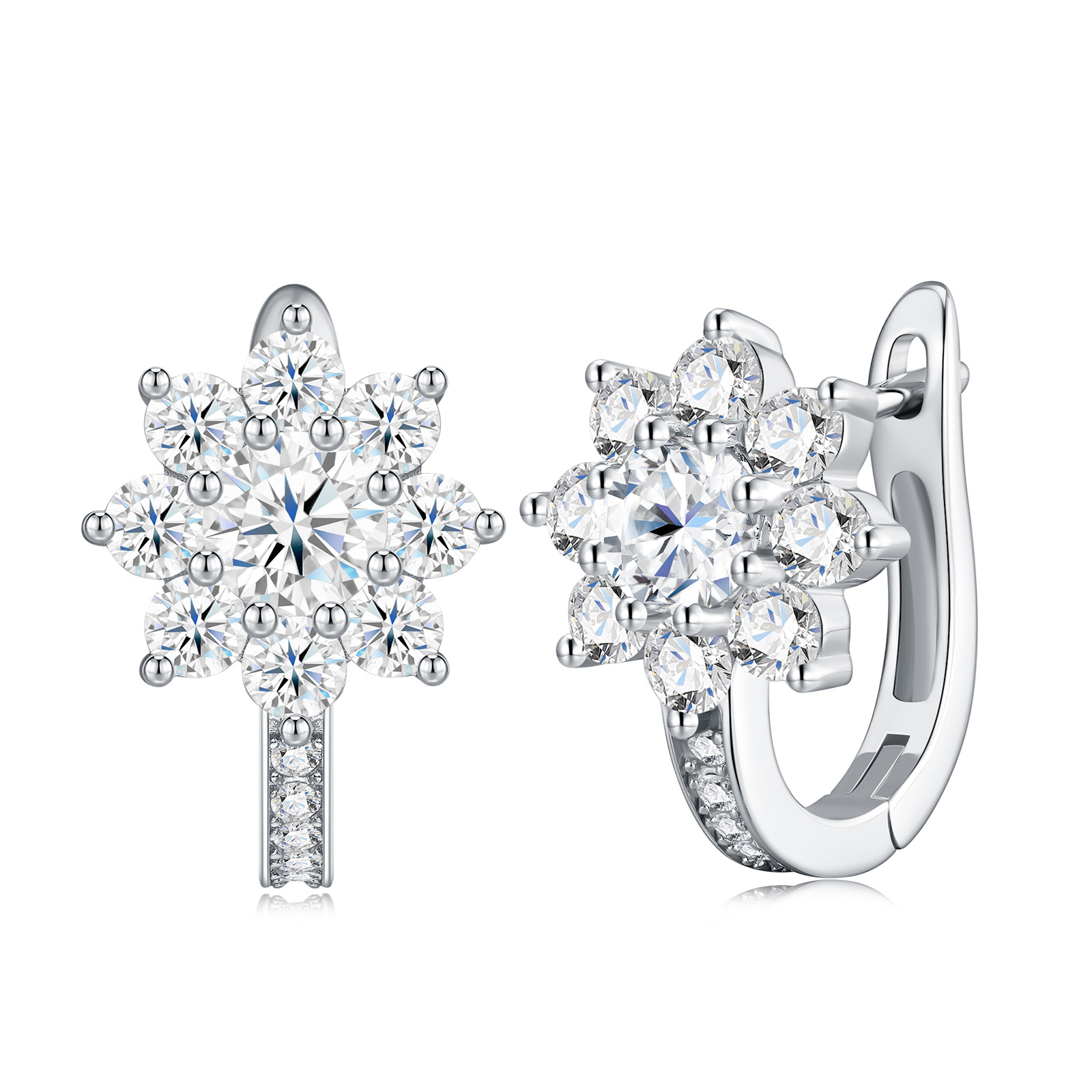 S925 Silver Moissanite Earrings – Sweet Style