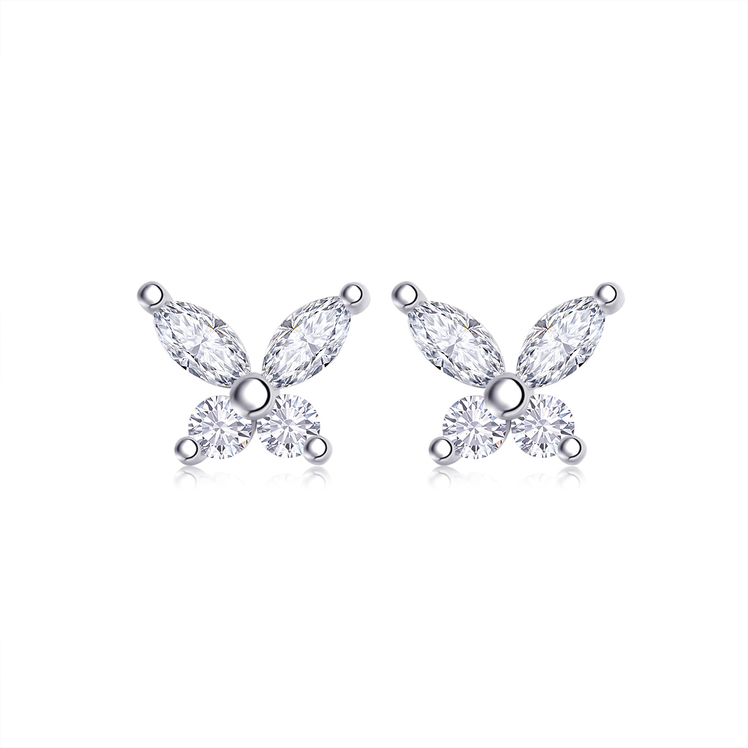 S925 Silver Moissanite Stud Earrings