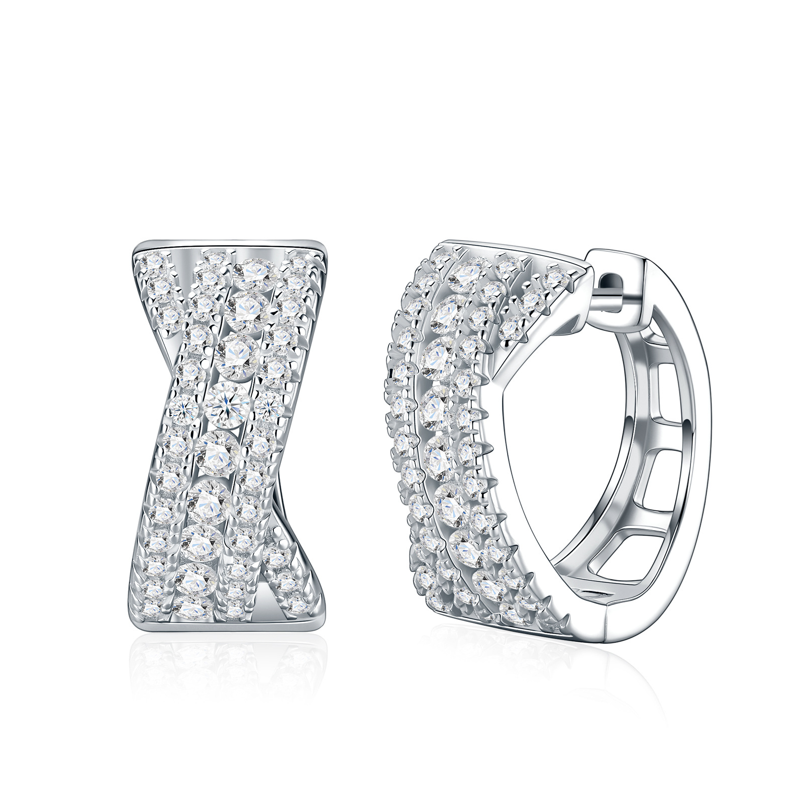S925 Silver Moissanite Earrings