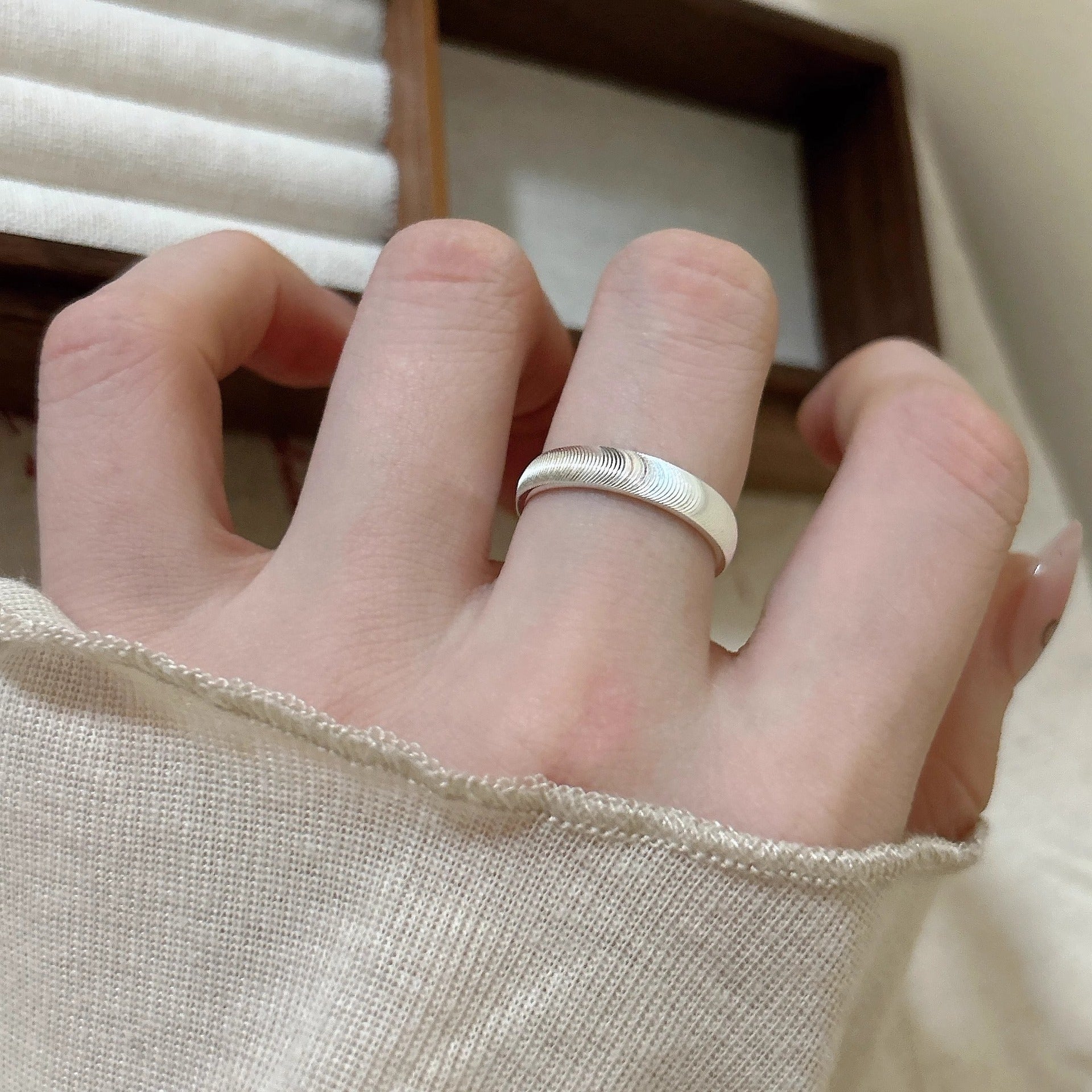 S999 Silver Open Ring