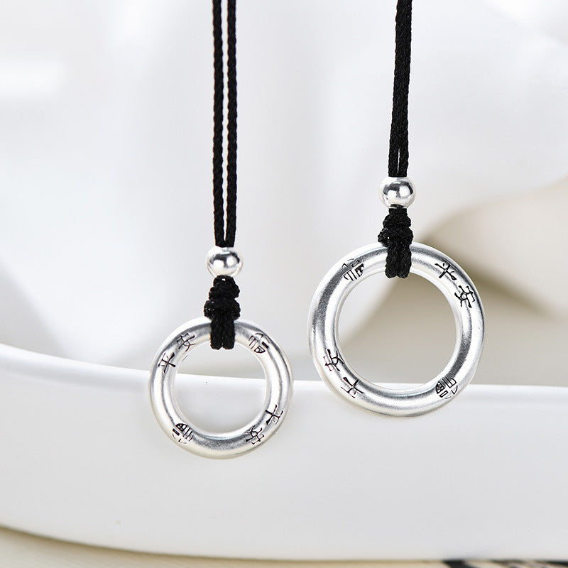 999 silver couple necklace