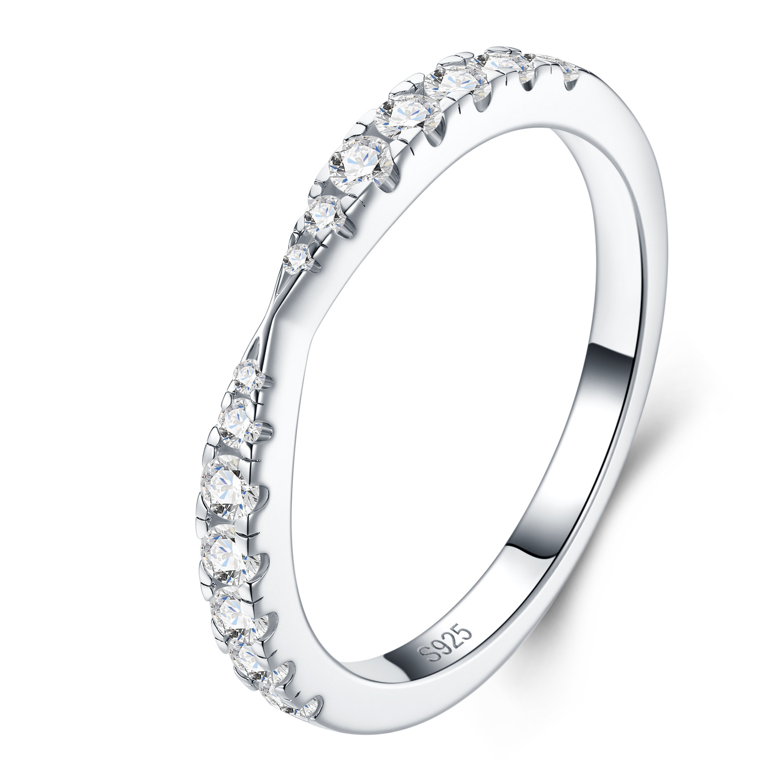 S925 Silver Moissanite Ring