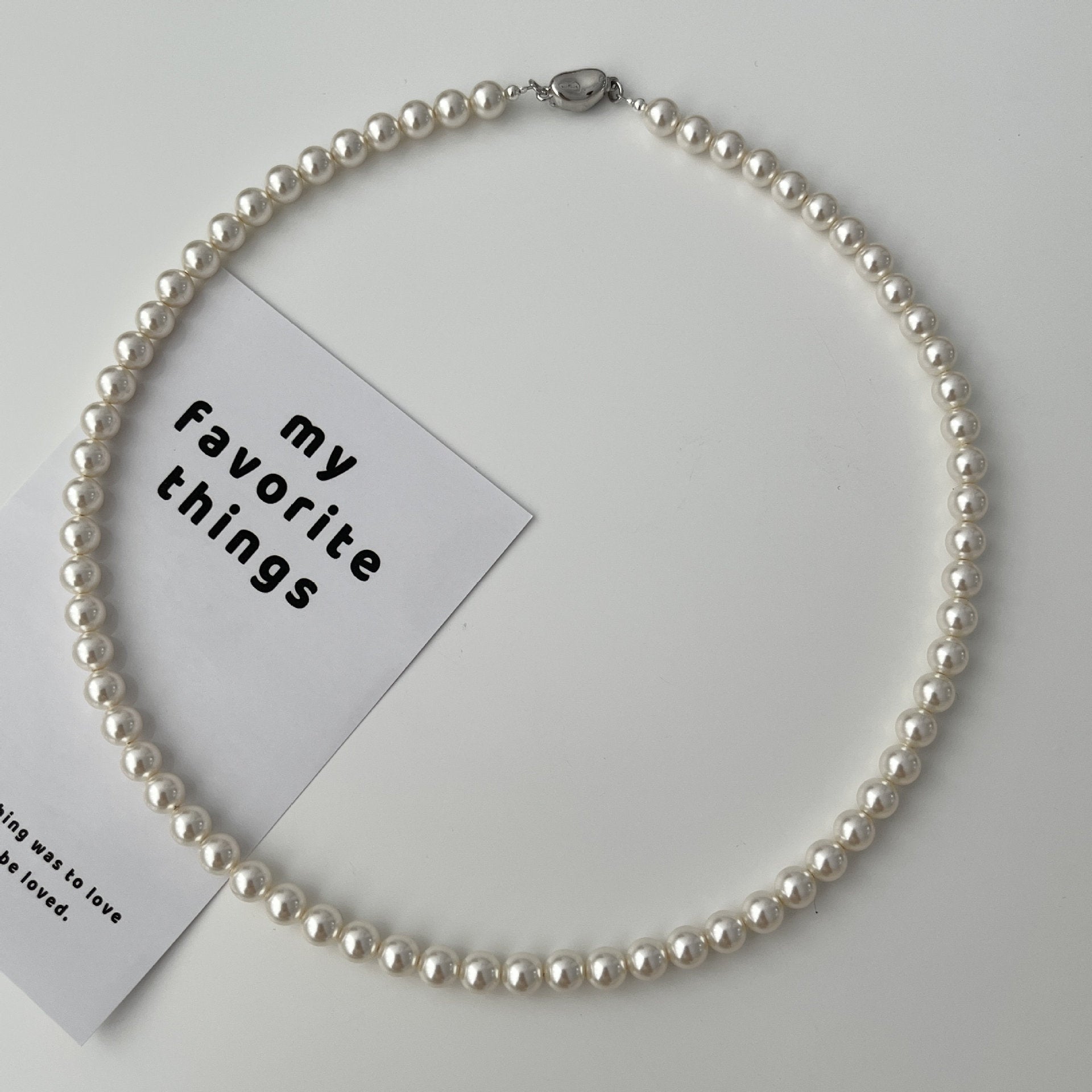 925 sterling silver pearl necklace