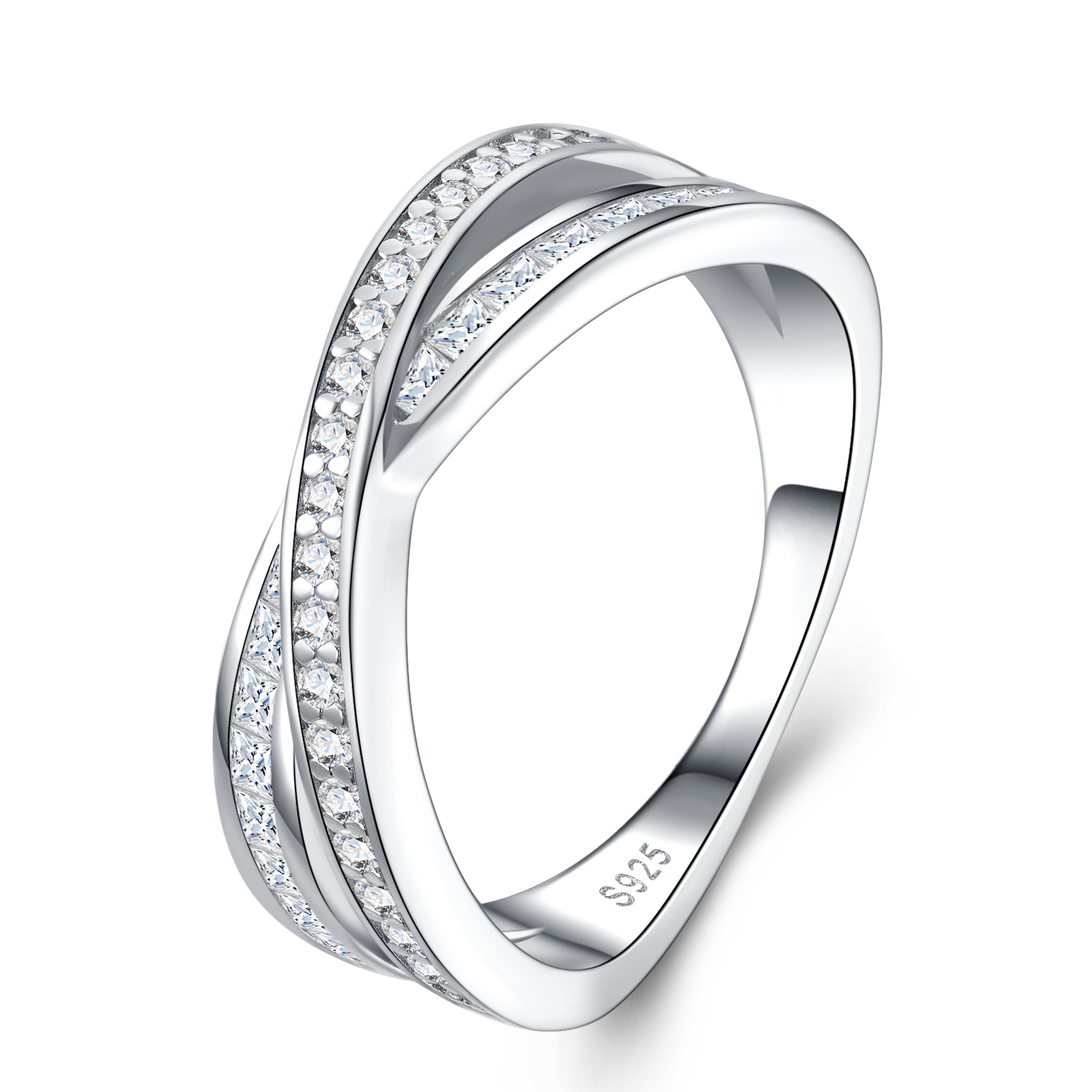 S925 Silver Moissanite Ring