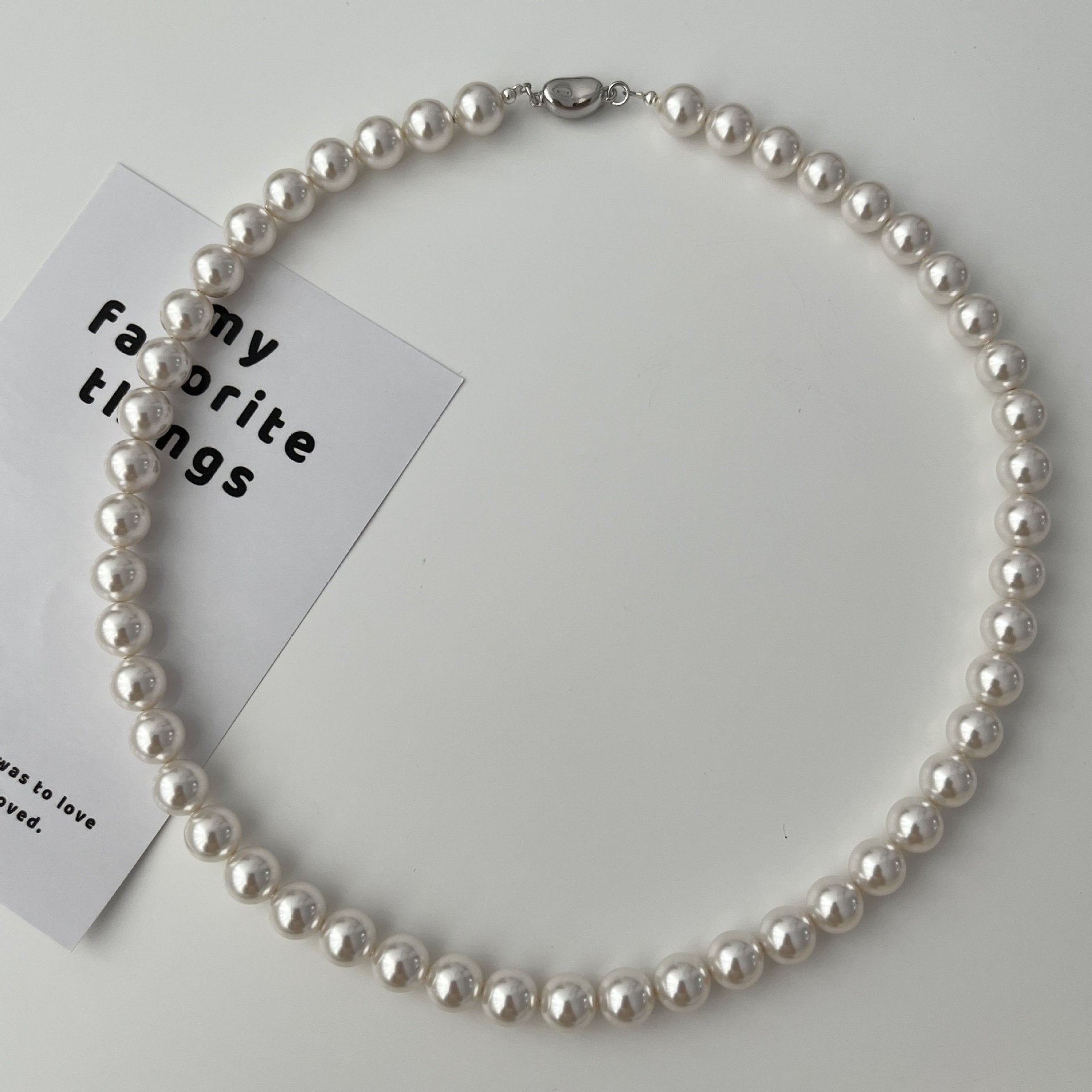 925 sterling silver pearl necklace