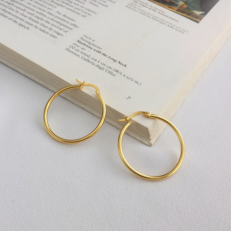 S925 Sterling Silver Oversized Hoop Earrings
