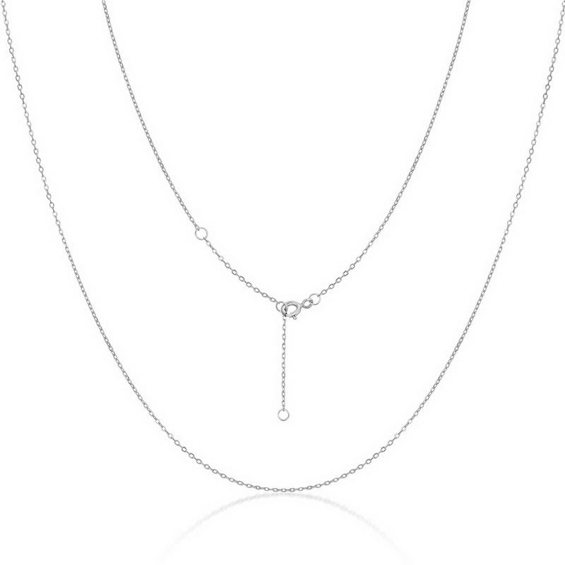 S925 Sterling Silver Adjustable Length Clavicle Chain Necklace