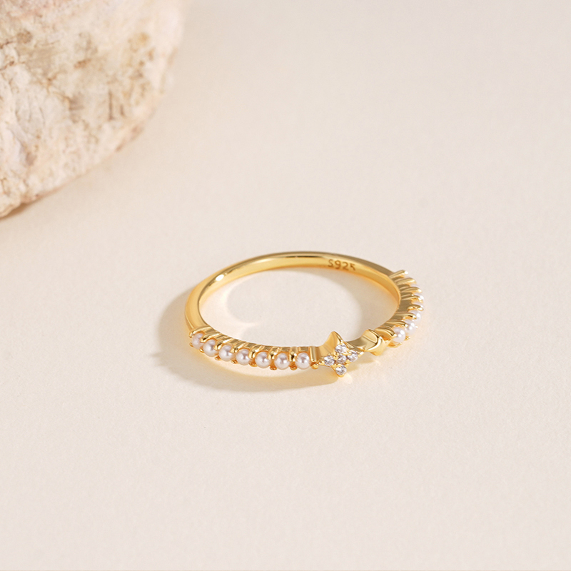 925 Sterling Silver Simple Star Ring