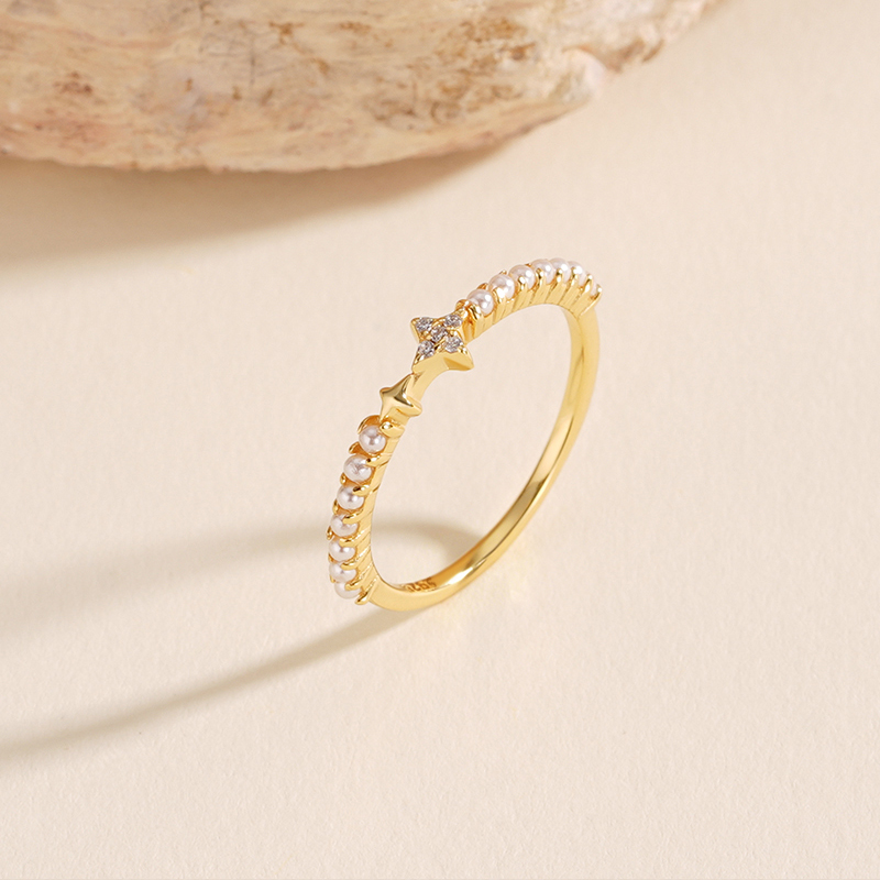 925 Sterling Silver Simple Star Ring