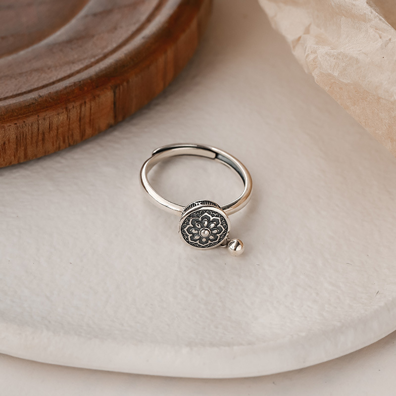 925 sterling silver ring - silvery