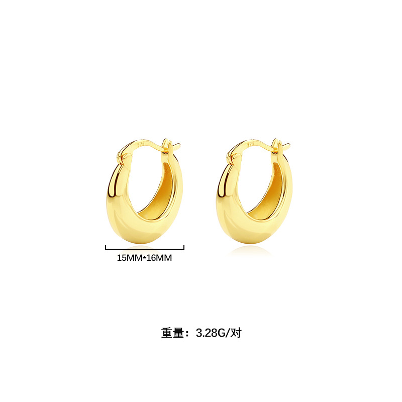 925 Sterling Silver Hoop Earrings