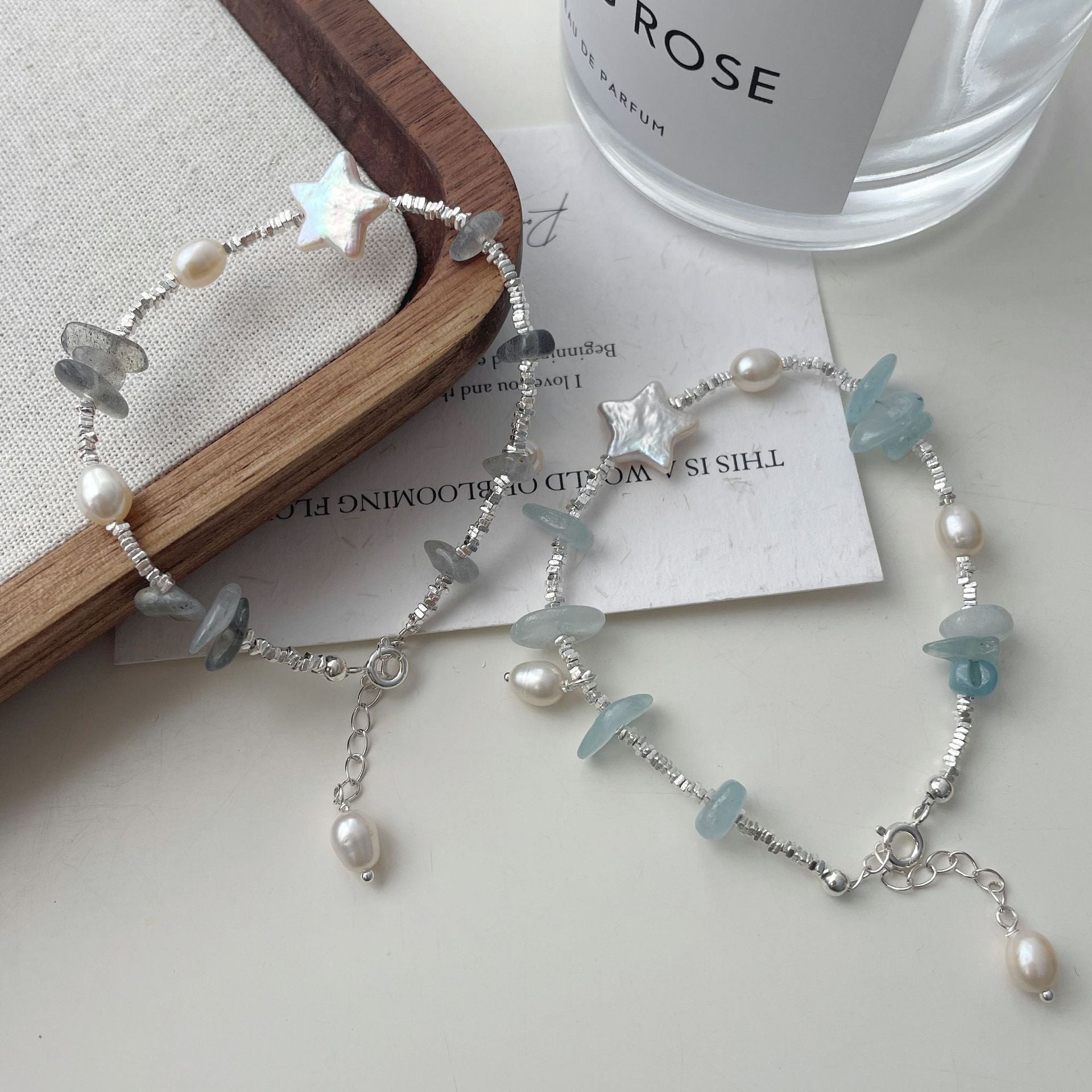 925 sterling silver pearl bracelet